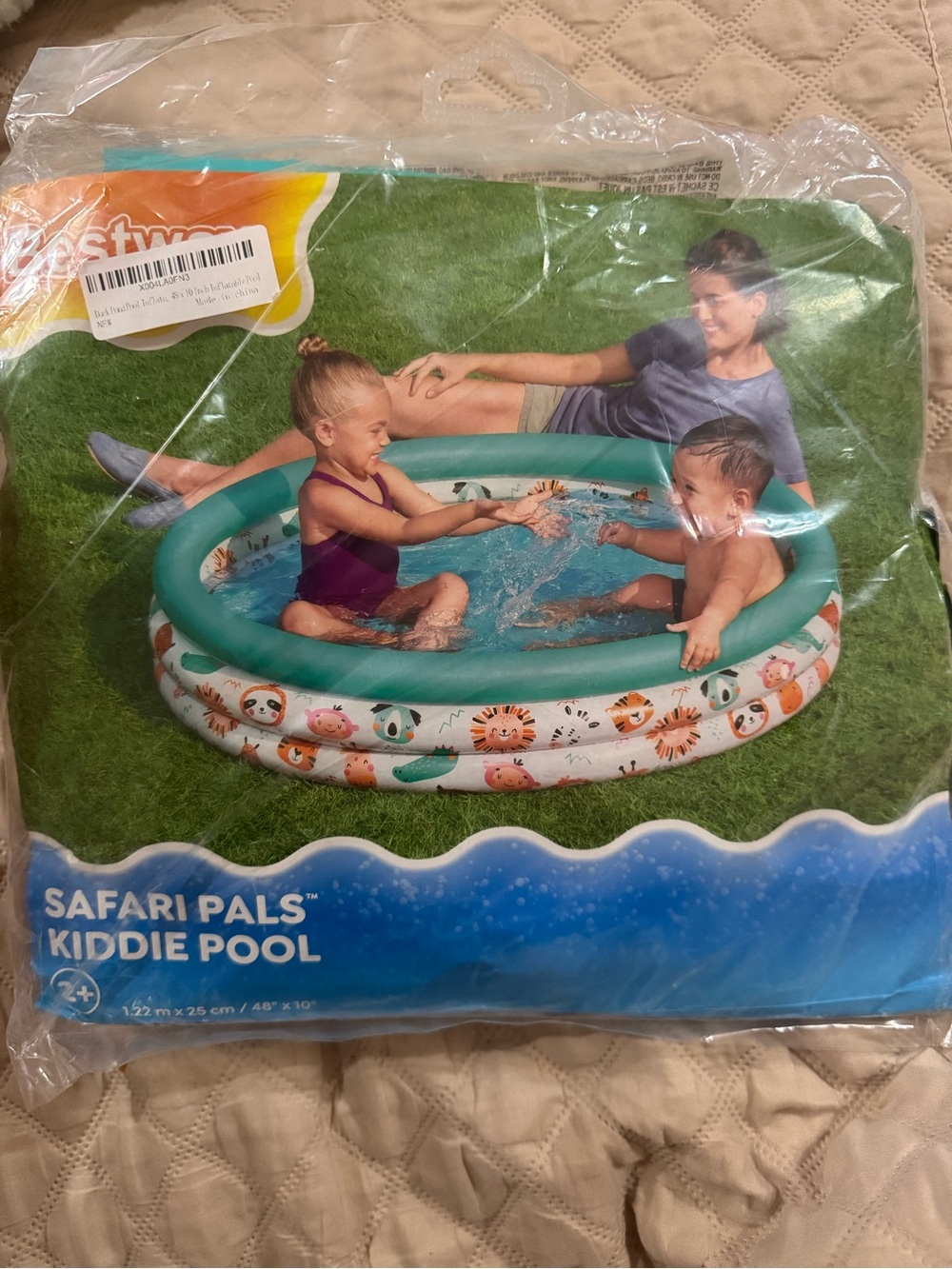 Bestway 3 Ring Round Pool Inflatable Swimming Pool 48” x 10”, Kids Outdoor Pool